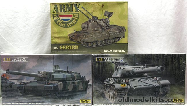 Heller 1/35 Gepard / AMX 30/105 / Leclerc plastic model kit